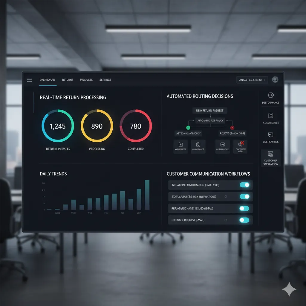 Automated return management dashboard